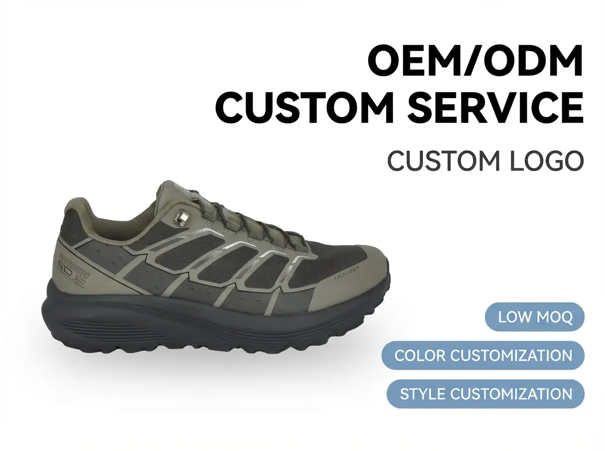 Technician testing waterproof hiking boot materials under simulated wet conditions in a lab environment.