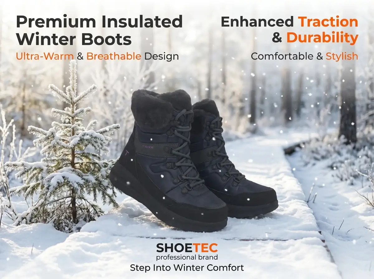 Close-up view of boot lining showing soft fleece interior and reinforced stitching detail.