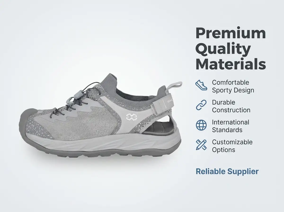 Technician 3D-printing a prototype sole for sport sandals on a design workstation.