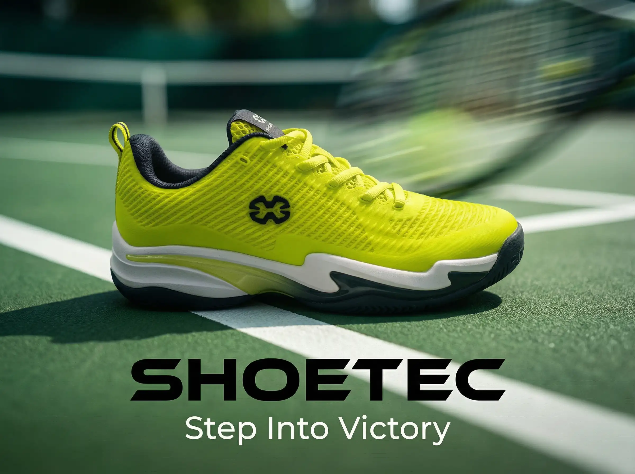 Player lunging for a backhand shot while wearing high-traction tennis shoes on a clay court.